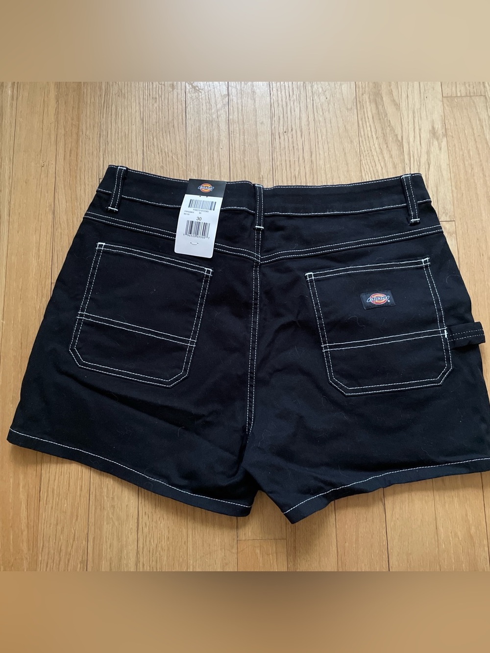 Dickies Black Women's Contrast Stitch Workwear Shorts